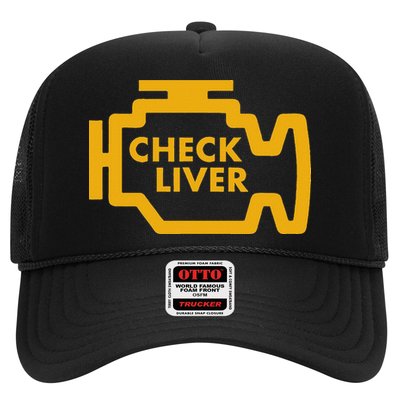 Check Liver Light Funny Drinking Hat