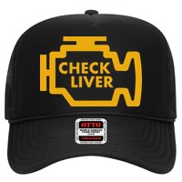 Check Liver Light Funny Drinking Hat