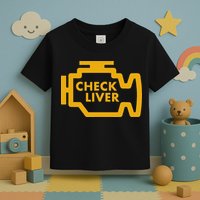 Check Liver Light Funny Drinking Toddler T-Shirt