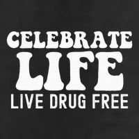Celebrate Life Live Drug Free Red Band Week Awareness 7 Panel Mesh Trucker Snapback Hat