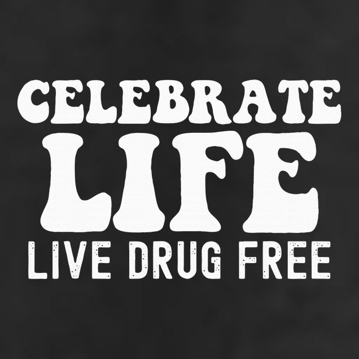 Celebrate Life Live Drug Free Red Band Week Awareness 7 Panel Mesh Trucker Snapback Hat