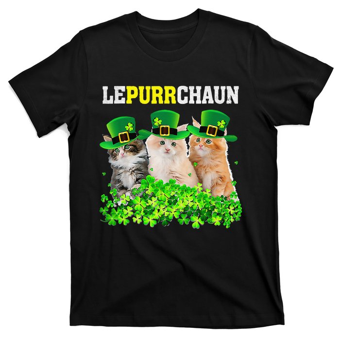 Cute Lepurrchaun Leprechaun Cat Lover Saint Patrick's Day Cute T-Shirt