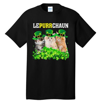 Cute Lepurrchaun Leprechaun Cat Lover Saint Patrick's Day Cute Tall T-Shirt