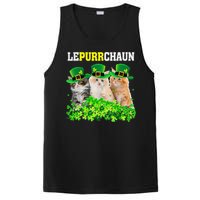 Cute Lepurrchaun Leprechaun Cat Lover Saint Patrick's Day Cute PosiCharge Competitor Tank