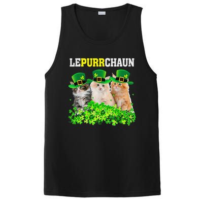 Cute Lepurrchaun Leprechaun Cat Lover Saint Patrick's Day Cute PosiCharge Competitor Tank