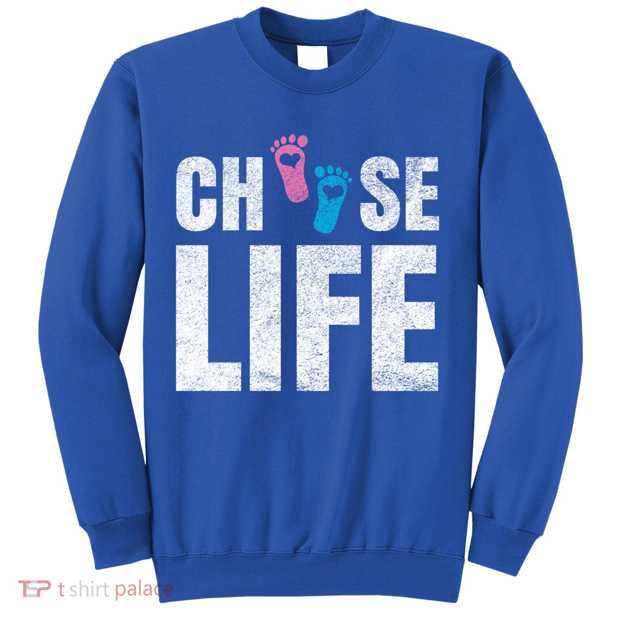 Choose Life Life Freedom Saying Mama Dad Foot Spures Gift Sweatshirt