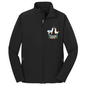 Cute Llama Love Boop Valentines Day Playful Gift Core Soft Shell Jacket