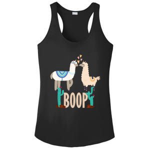 Cute Llama Love Boop Valentines Day Playful Gift Ladies PosiCharge Competitor Racerback Tank