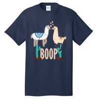 Cute Llama Love Boop Valentines Day Playful Gift Tall T-Shirt