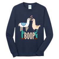 Cute Llama Love Boop Valentines Day Playful Gift Tall Long Sleeve T-Shirt