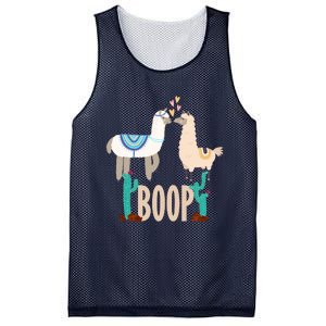 Cute Llama Love Boop Valentines Day Playful Gift Mesh Reversible Basketball Jersey Tank