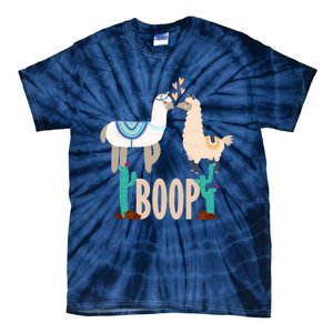 Cute Llama Love Boop Valentines Day Playful Gift Tie-Dye T-Shirt