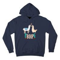 Cute Llama Love Boop Valentines Day Playful Gift Tall Hoodie