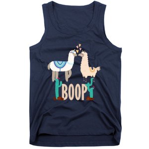 Cute Llama Love Boop Valentines Day Playful Gift Tank Top