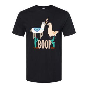 Cute Llama Love Boop Valentines Day Playful Gift Softstyle CVC T-Shirt