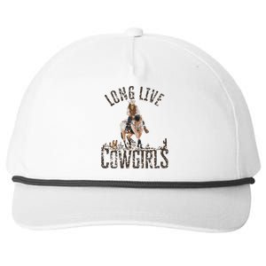 Cow Long Live Country Cool Wild West Funny Gift Snapback Five-Panel Rope Hat