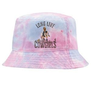 Cow Long Live Country Cool Wild West Funny Gift Tie-Dyed Bucket Hat