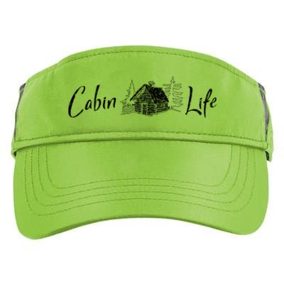 Cabin Life Log Cabin Gift Adult Drive Performance Visor