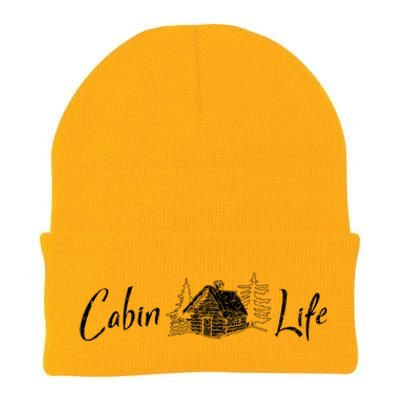 Cabin Life Log Cabin Gift Knit Cap Winter Beanie