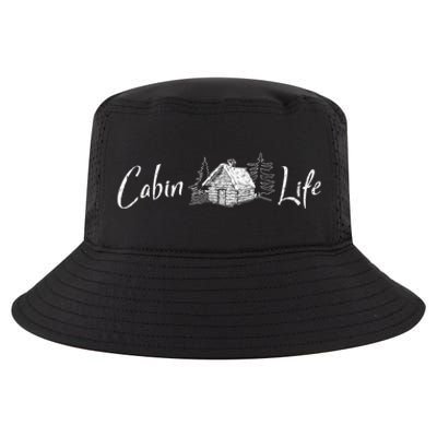 Cabin Life Log Cabin Gift Cool Comfort Performance Bucket Hat