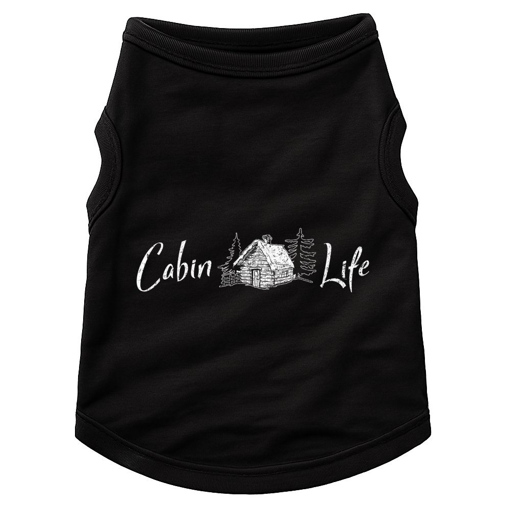 Cabin Life Log Cabin Gift Doggie Tank