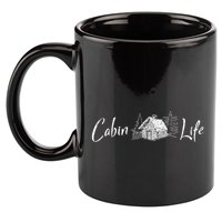 Cabin Life Log Cabin Gift 11oz C Handle Ceramic Mug