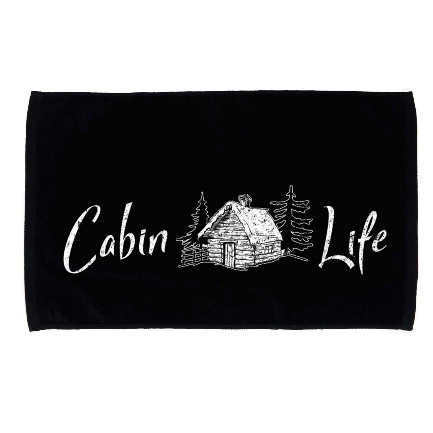 Cabin Life Log Cabin Gift Microfiber Hand Towel
