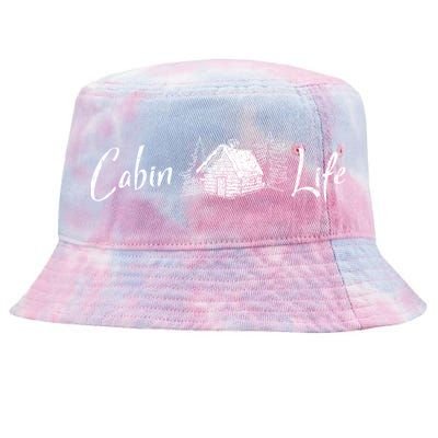 Cabin Life Log Cabin Gift Tie-Dyed Bucket Hat