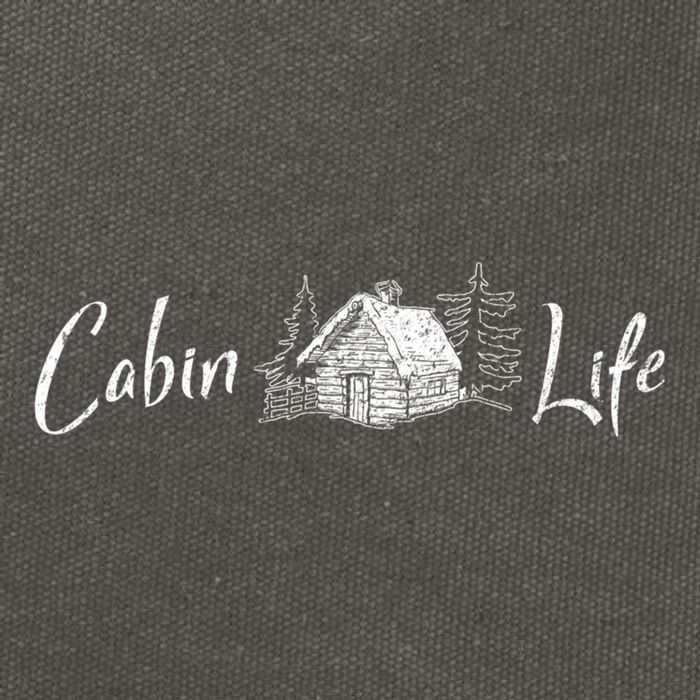 Cabin Life Log Cabin Gift Cotton Canvas Backpack