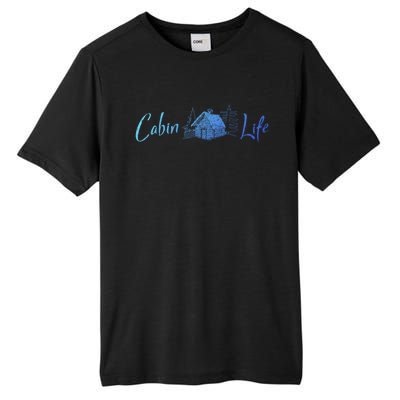 Cabin Life Log Cabin Gift Tall Fusion ChromaSoft Performance T-Shirt