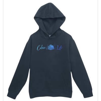 Cabin Life Log Cabin Gift Urban Pullover Hoodie