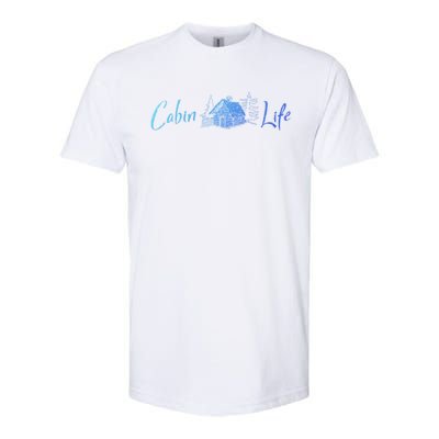 Cabin Life Log Cabin Gift Softstyle CVC T-Shirt