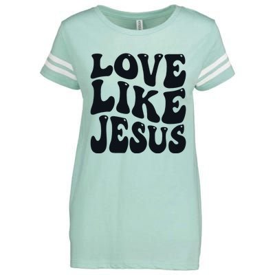 Christian Love Like Jesus Enza Ladies Jersey Football T-Shirt