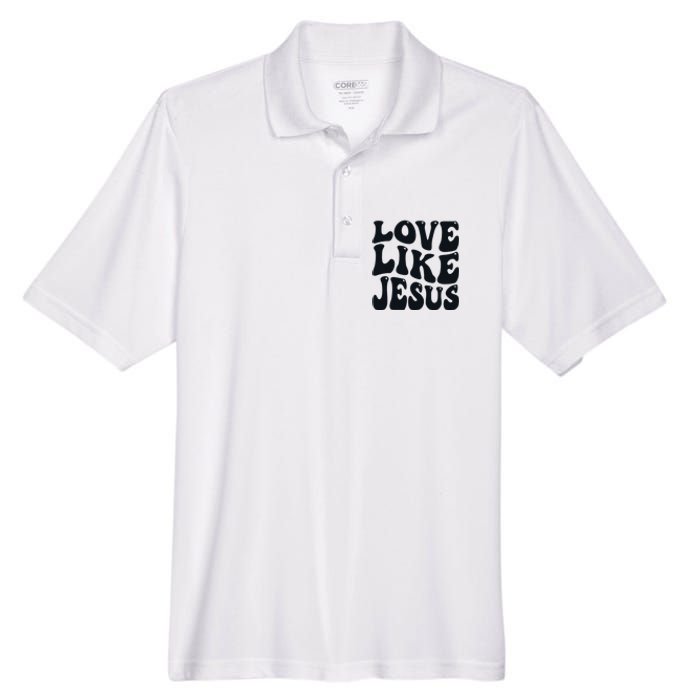 Christian Love Like Jesus Men's Origin Performance Pique Polo