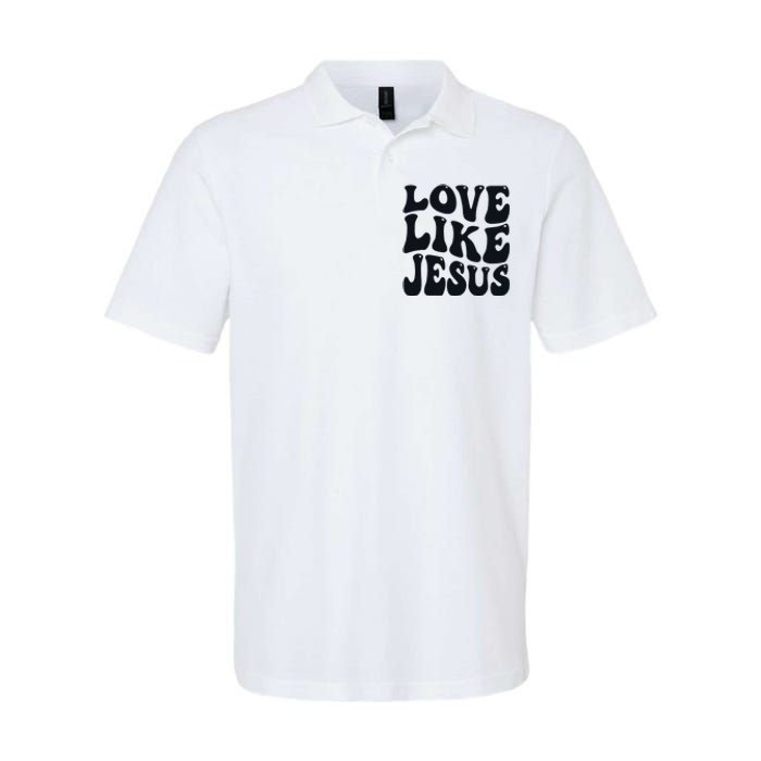 Christian Love Like Jesus Softstyle Adult Sport Polo