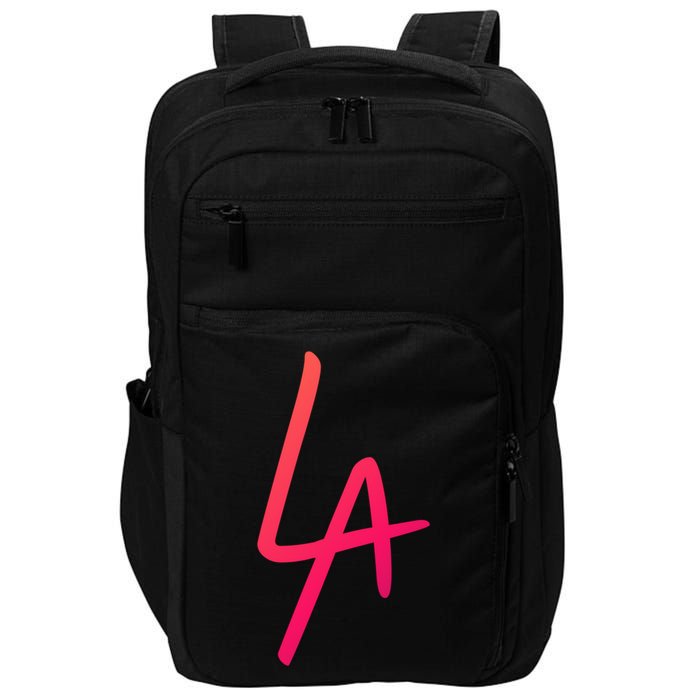 Cool La Letters Los Angeles Pride Trendy California Lovers Gift Impact Tech Backpack