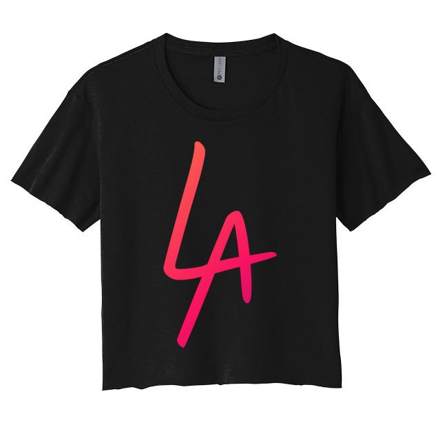 Cool La Letters Los Angeles Pride Trendy California Lovers Gift Crop Top
