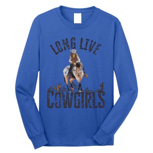 Cow Long Live Country Cool Wild West Gift Long Sleeve Shirt