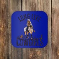 Cow Long Live Country Cool Wild West Gift Coaster