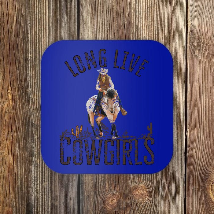 Cow Long Live Country Cool Wild West Gift Coaster