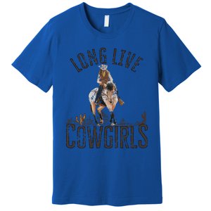 Cow Long Live Country Cool Wild West Gift Premium T-Shirt