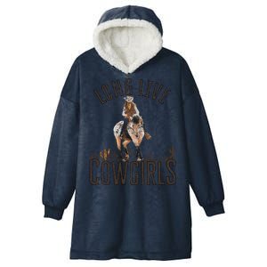 Cow Long Live Country Cool Wild West Gift Hooded Wearable Blanket