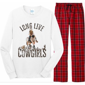 Cowgirls Long Live Wild West Cool Girl Country Girl Long Sleeve Pajama Set