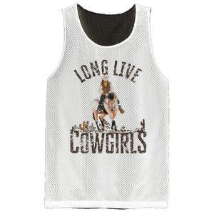 Cowgirls Long Live Wild West Cool Girl Country Girl Mesh Reversible Basketball Jersey Tank