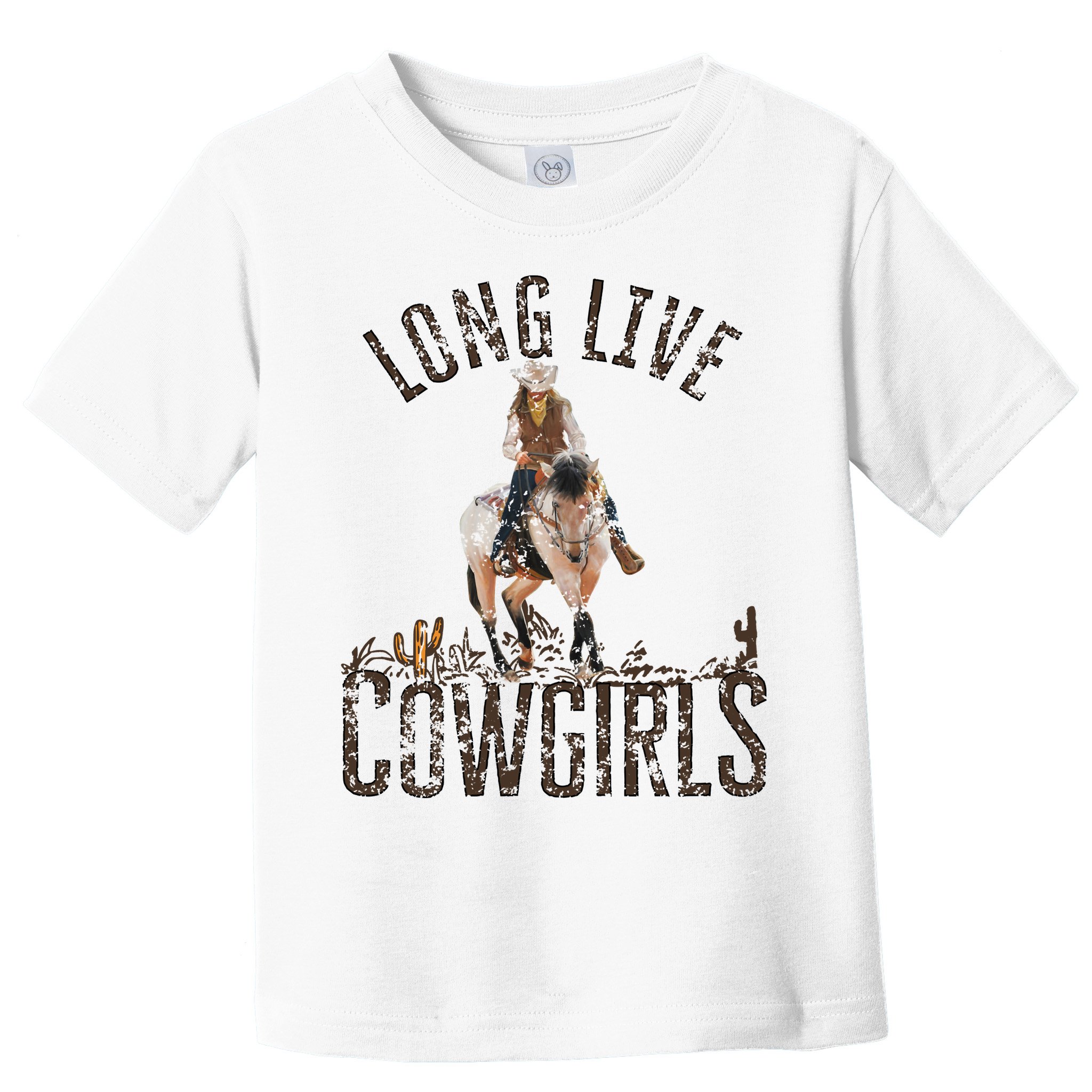 Cowgirls Long Live Wild West Cool Girl Country Girl Toddler T-Shirt