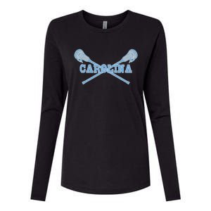 Carolina Lacrosse Lax Sticks Womens Cotton Relaxed Long Sleeve T-Shirt