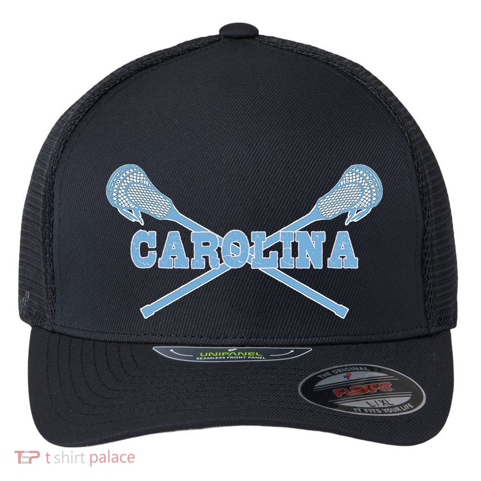 Carolina Lacrosse Lax Sticks Flexfit Unipanel Trucker Cap