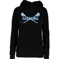 Carolina Lacrosse Lax Sticks Womens Funnel Neck Pullover Hood