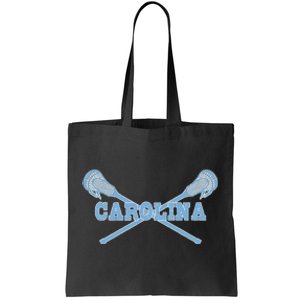 Carolina Lacrosse Lax Sticks Tote Bag