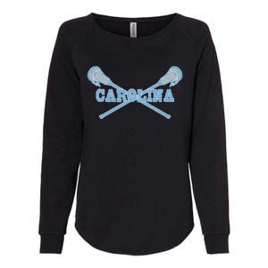 Carolina Lacrosse Lax Sticks Womens California Wash Sweatshirt